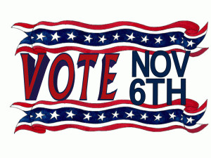 Vote November 6 free digital signage content