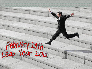 February Leap Year 2012 free digital signage content