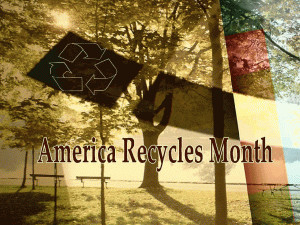 Recycling Month free digital signage content