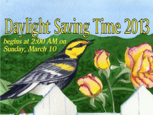 Daylight Savings Begins 2013 free digital signage content
