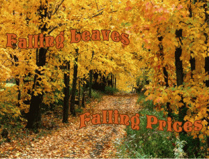 Falling Leaves Falling Prices free digital signage content
