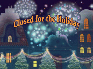 Closed for the Holidays no date free digital signage content