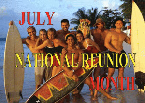 National Reunion Month free digital signage content