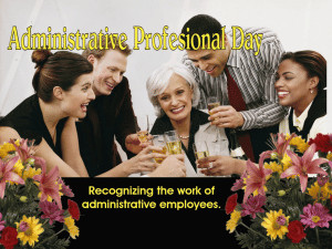 Administrative Prof Day free digital signage content