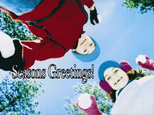 Seasons Greetings Snowballs free digital signage content