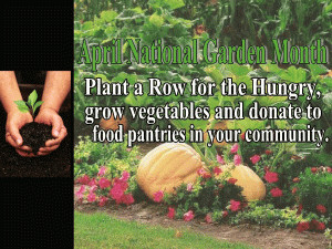 National Garden Month-April free digital signage content