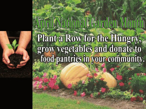 National Garden Month-April free digital signage content