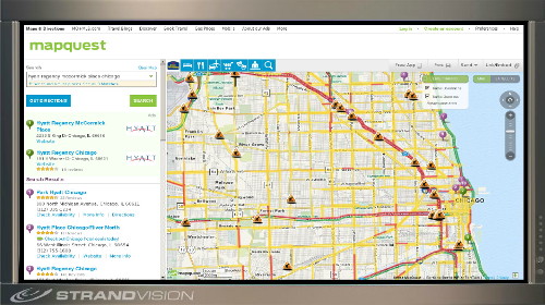 Chicago Traffic shown on StrandVision Digital Signage