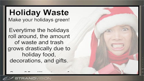 holiday digital signage content sample