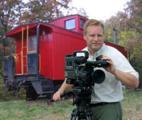 Jim Zons and his caboose