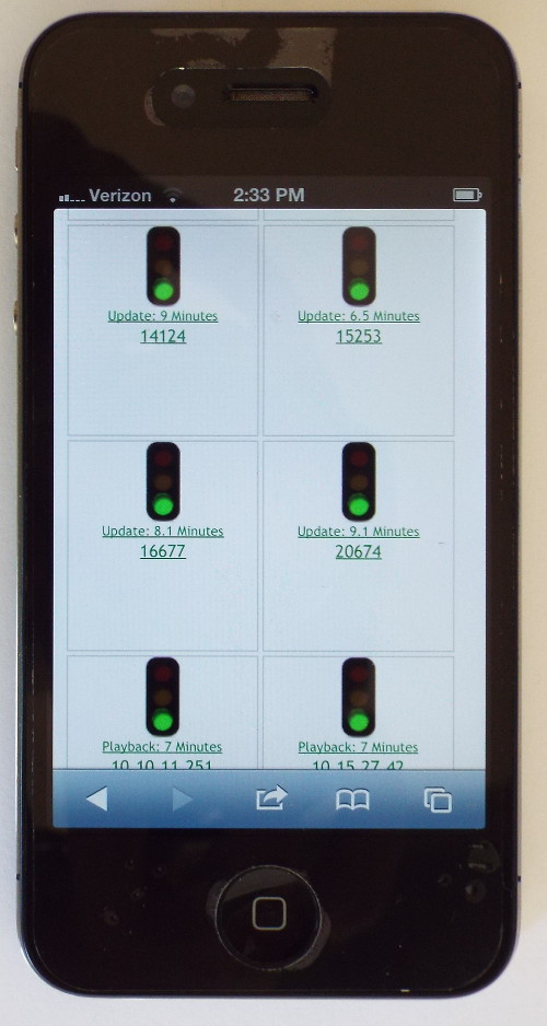mobile digital signage monitoring