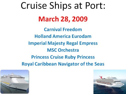 carnival, holland, princes, royal carribean cruise ships