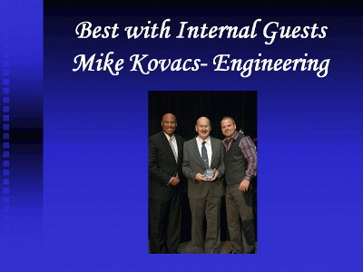 Hyatt Congratulations Mike Kovacs