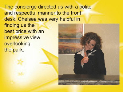 Concierge directed guests well