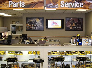 Ontrac parts counter - London, Ontario