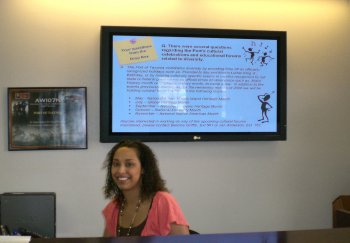 lobby signage at port of tacoma