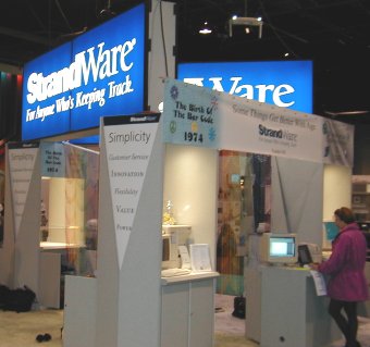 Trade Show Display Exhibit With Marketing Kiosk