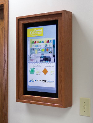 wood framed led display for electronic signage