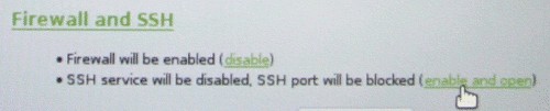 enable ssh