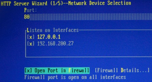 open firewall port for http