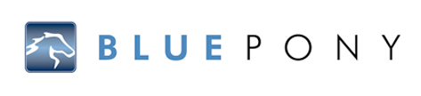 blue pony digital logo